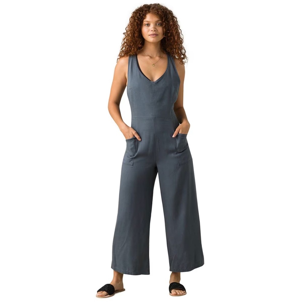 PRANA Bahia Jumpsuit, Charcoal Grey, L